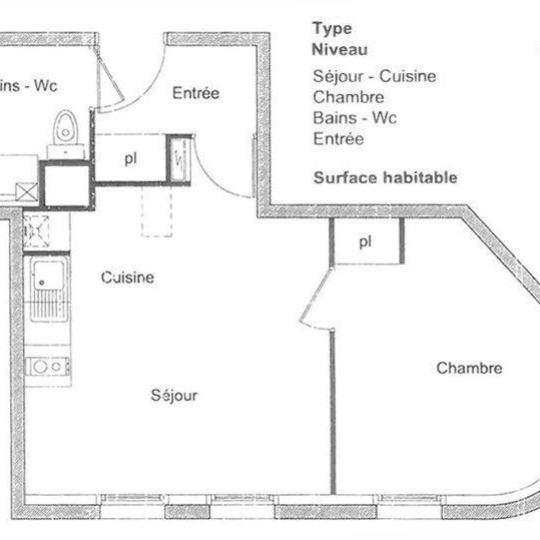 COEUR IMMOBILIER : Appartement | NANTES (44300) | 39 m2 | 498 € 