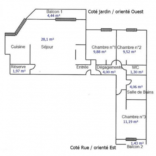  COEUR IMMOBILIER : Apartment | NANTES (44000) | 70 m2 | 284 000 € 