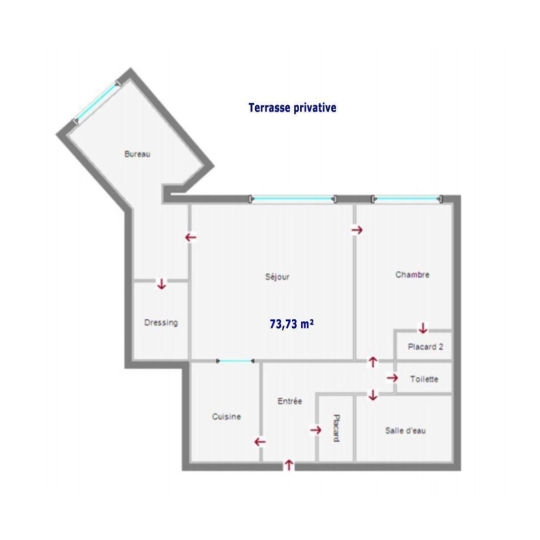  Cabinet i44 : Appartement | NANTES (44300) | 73 m2 | 192 000 € 