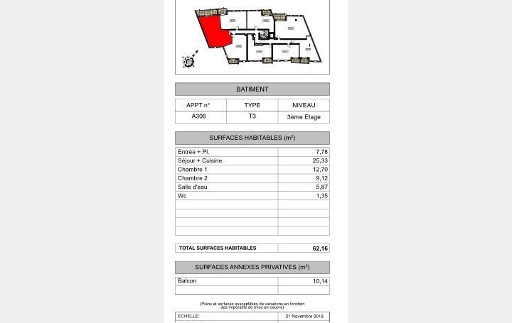 COEUR IMMOBILIER : Appartement | NANTES (44000) | 62 m2 | 376 000 € 