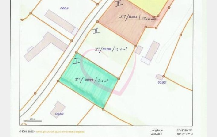  COEUR IMMOBILIER Ground | SOULEUVRE-EN-BOCAGE (14350) | 1 500 m2 | 35 000 € 